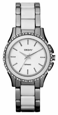 DKNY Womens Westside, White Ceramic, Steel Watch NY8818 DKNY Womens Westside, White Ceramic, Steel Watch NY8818