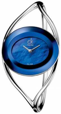 Calvin Klein Womens Delight, Blue Mother of Pearl (medium) K1A2481E Calvin Klein Womens Delight, Blue Mother of Pearl (medium) K1A2481E