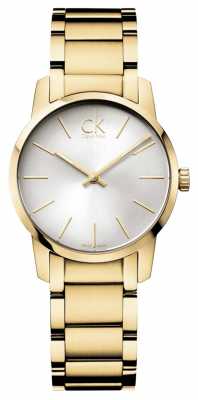 Calvin Klein Ladies City Yellow Gold PVD Watch K2G23546 Calvin Klein Ladies City Yellow Gold PVD Watch K2G23546