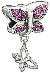 Chamilia Sterling Silver w Stone - Come Fly With Me - Fuchsia Swarovski 2025-1105 Chamilia Sterling Silver w Stone - Come Fly With Me - Fuchsia Swarovski 2025-1105