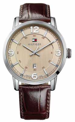 Tommy Hilfiger Mens George Watch With Cream Dial 1710343 Tommy Hilfiger Mens George Watch With Cream Dial 1710343