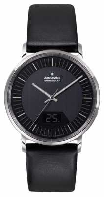 Junghans Mens Milano Mega Solar Black Stainless Steel 056/4220.00 Junghans Mens Milano Mega Solar Black Stainless Steel 056/4220.00