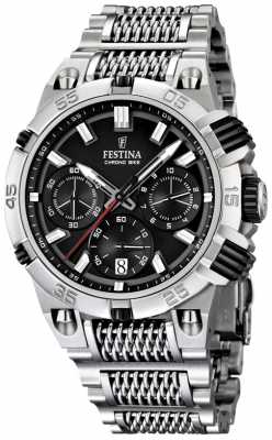 Festina Mens Stainless Steel Black Dial Chronobike Watch F16774/4 Festina Mens Stainless Steel Black Dial Chronobike Watch F16774/4