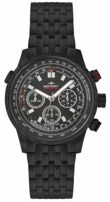 Rotary Mens All Black Steel Chronograph Watch GB00177/04 Rotary Mens All Black Steel Chronograph Watch GB00177/04