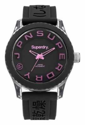 Superdry Tokyo Black Silicone Strap Watch SYL146B Superdry Tokyo Black Silicone Strap Watch SYL146B