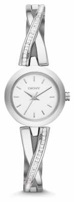 DKNY Ladies Crosswalk Silver Stone Set Watch NY2173 DKNY Ladies Crosswalk Silver Stone Set Watch NY2173