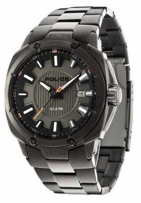 Police Mens Mission, Gunmetal, Black Bezel Watch 13892JSU/61M Police Mens Mission, Gunmetal, Black Bezel Watch 13892JSU/61M