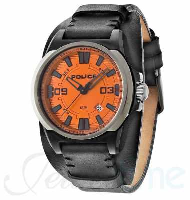 Police Mens Dayton Black Leather Strap Watch 14200JSBU/17 Police Mens Dayton Black Leather Strap Watch 14200JSBU/17
