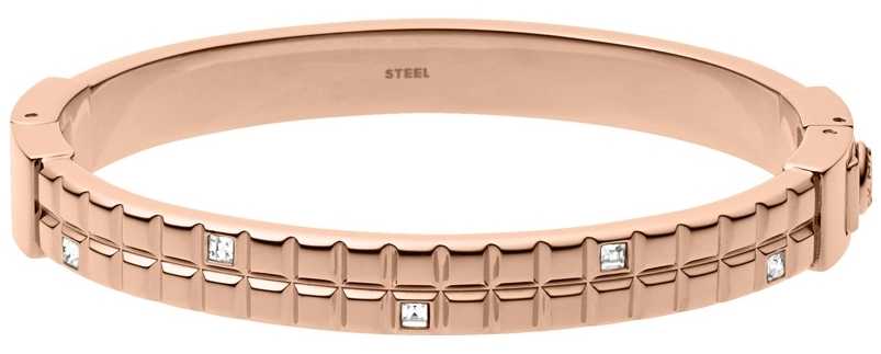 DKNY Ladies Rose Gold Plated Urban Essentials Bangle NJ2109791 DKNY Ladies Rose Gold Plated Urban Essentials Bangle NJ2109791