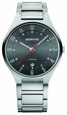 Bering Mens Titanium, Black Dial Watch 11739-772 Bering Mens Titanium, Black Dial Watch 11739-772