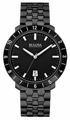 Bulova Mens Accutron II Black IP Steel Watch 98B218 Bulova Mens Accutron II Black IP Steel Watch 98B218