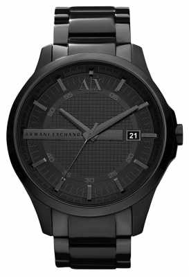 Armani Exchange Mens Smart Black PVD Plated Stainless Steel AX2104 Armani Exchange Mens Smart Black PVD Plated Stainless Steel AX2104
