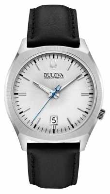 Bulova Mens Accutron II Stainless Steel Black Leather Watch 96B213 Bulova Mens Accutron II Stainless Steel Black Leather Watch 96B213