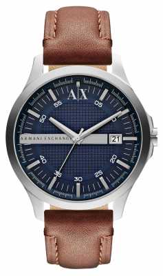 Armani Exchange Men's Date Leather Strap Watch AX2133 Armani Exchange Men's Date Leather Strap Watch AX2133