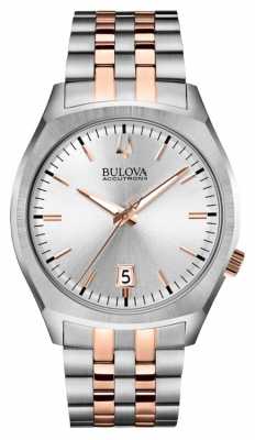 Bulova Mens Accutron II Stainless Steel & Rose Gold Watch 98B220 Bulova Mens Accutron II Stainless Steel & Rose Gold Watch 98B220