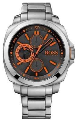 Hugo Boss Orange Black Multi Dial Watch With Orange Accents 1513117 Hugo Boss Orange Black Multi Dial Watch With Orange Accents 1513117