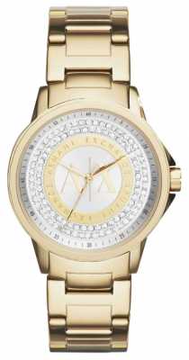 Armani Exchange Womens Urban Gold Plated Crystal Set AX4321 Armani Exchange Womens Urban Gold Plated Crystal Set AX4321