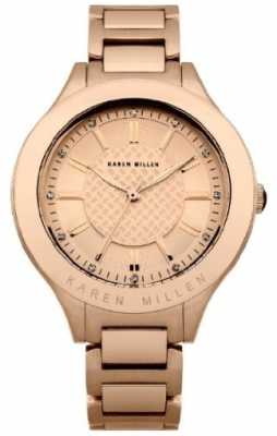 Karen Millen Womens Rose Gold, Crystal Watch KM101RGMX Karen Millen Womens Rose Gold, Crystal Watch KM101RGMX