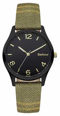 Barbour Afton Tartan Leather Strap Watch BB002BKTR Barbour Afton Tartan Leather Strap Watch BB002BKTR