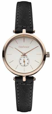 Barbour Lisle Black Leather Strap Watch BB011RSBK Barbour Lisle Black Leather Strap Watch BB011RSBK