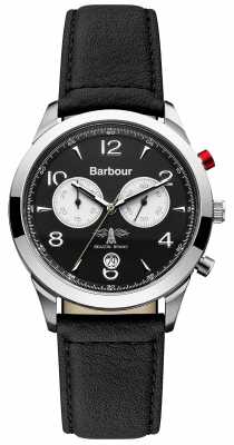 Barbour Mens Redley Black Chronograph Watch BB017SLBK Barbour Mens Redley Black Chronograph Watch BB017SLBK