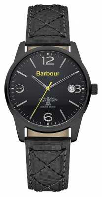 Barbour Mens Alanby Black Leather Strap Watch BB026BKBK Barbour Mens Alanby Black Leather Strap Watch BB026BKBK