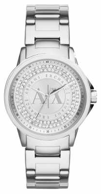Armani Exchange Womens Urban Crystal Set Stainless Steel Bracelet AX4320 Armani Exchange Womens Urban Crystal Set Stainless Steel Bracelet AX4320