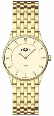 Rotary Womens Ultra Slim Gold Plate Champagne Dial Watch LB08203/03 Rotary Womens Ultra Slim Gold Plate Champagne Dial Watch LB08203/03