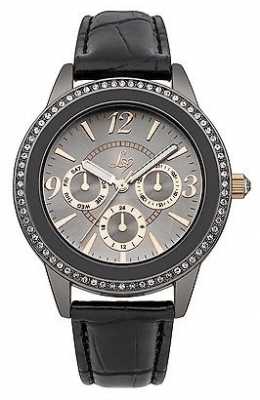 Lipsy Lades Grey and Black Strap Watch LP284 Lipsy Lades Grey and Black Strap Watch LP284