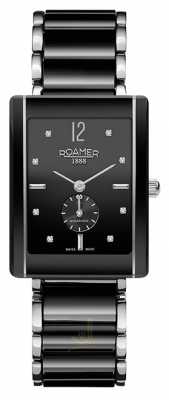Roamer Womens Ceraline Saphira Black Ceramic stainles Crystal Watch 690855415960 Roamer Womens Ceraline Saphira Black Ceramic stainles Crystal Watch 690855415960