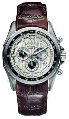 Roamer Mens Rockshell Mk II Stainless Steel White Dial Brown Leather 220837411502 Roamer Mens Rockshell Mk II Stainless Steel White Dial Brown Leather 220837411502