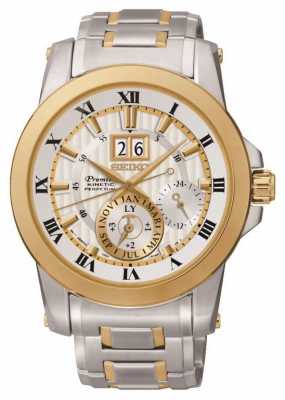 Seiko Mens Premier Kinetic Watch SNP094P1 Seiko Mens Premier Kinetic Watch SNP094P1