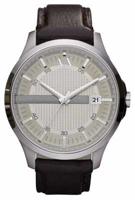 Armani Exchange Mens Brown Leather Strap Watch AX2100 Armani Exchange Mens Brown Leather Strap Watch AX2100