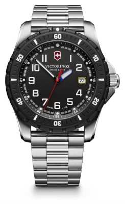 Victorinox Swiss Army Mens Maverick Sport Black Dial Stainless Steel Watch 241675 Victorinox Swiss Army Mens Maverick Sport Black Dial Stainless Steel Watch 241675
