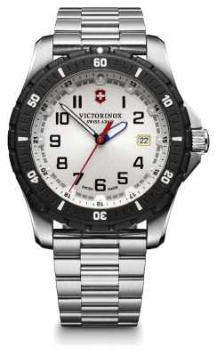 Victorinox Swiss Army Mens Maverick Stainless Steel Black Bezel Watch 241677 Victorinox Swiss Army Mens Maverick Stainless Steel Black Bezel Watch 241677