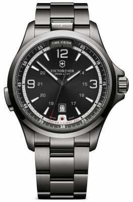 Victorinox Swiss Army Mens Night Vision Grey Watch 241665 Victorinox Swiss Army Mens Night Vision Grey Watch 241665