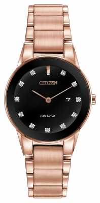 Citizen Womens Axiom Rose Gold Plated Eco-Drive GA1058-59Q Citizen Womens Axiom Rose Gold Plated Eco-Drive GA1058-59Q