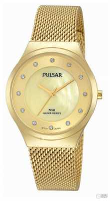 Pulsar Ladies Gold Plated Steel Watch PH8130x1 Pulsar Ladies Gold Plated Steel Watch PH8130x1