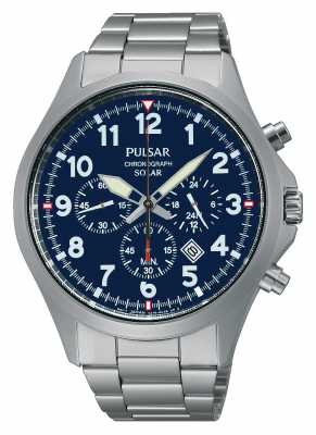 Pulsar Mens Solar Sport Chronograph Watch PX5001X1 Pulsar Mens Solar Sport Chronograph Watch PX5001X1
