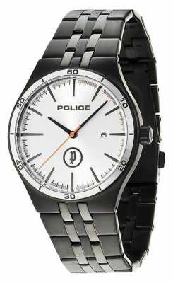 Police Mens Black IP Steel, Silver Dial Watch 14440JSBS/04M Police Mens Black IP Steel, Silver Dial Watch 14440JSBS/04M