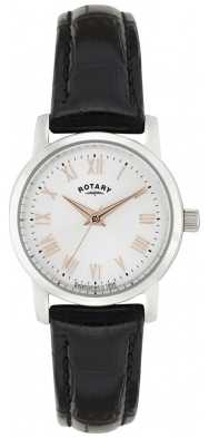 Rotary Sloane Ladies' Watch With Rose Tone Accents LS02460/06 Rotary Sloane Ladies' Watch With Rose Tone Accents LS02460/06