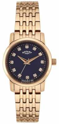 Rotary Womens Rose Gold Blue Dial LB02462/05 Rotary Womens Rose Gold Blue Dial LB02462/05