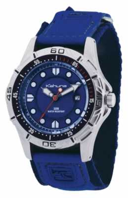 Kahuna Blue Strap & Dial Polished Metal Case Watch K5V-0001G Kahuna Blue Strap & Dial Polished Metal Case Watch K5V-0001G