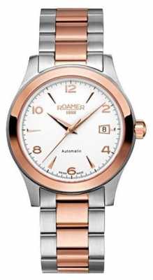 Roamer Mens Silver Quartz Analog Watch 950660492490 Roamer Mens Silver Quartz Analog Watch 950660492490