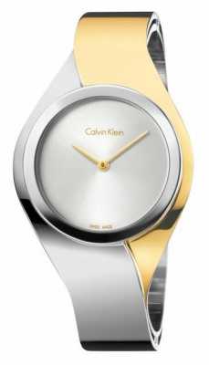 Calvin Klein Womens Senses, Two Tone, Gold & Steel Medium Watch K5N2M1Y6 Calvin Klein Womens Senses, Two Tone, Gold & Steel Medium Watch K5N2M1Y6