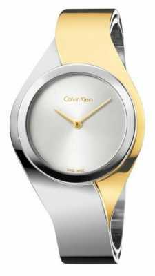 Calvin Klein Womens Senses, Two Tone, Gold & Steel Small Watch K5N2S1Y6 Calvin Klein Womens Senses, Two Tone, Gold & Steel Small Watch K5N2S1Y6