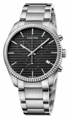 Calvin Klein Mens Alliance Silver Chronograph K5R37141 Calvin Klein Mens Alliance Silver Chronograph K5R37141