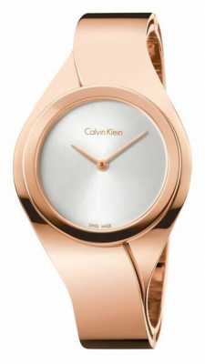 Calvin Klein Womens Senses, Rose Gold, Silver Dial K5N2M626 Calvin Klein Womens Senses, Rose Gold, Silver Dial K5N2M626