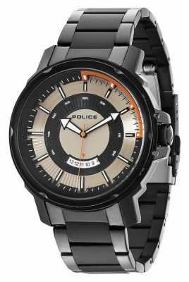 Police Mens Trooper silber schwarz Uhr 14382JSB/04M Police Mens Trooper silber schwarz Uhr 14382JSB/04M