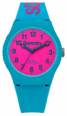 Superdry Urban Teal Silicone Strap Watch SYG164AUP Superdry Urban Teal Silicone Strap Watch SYG164AUP